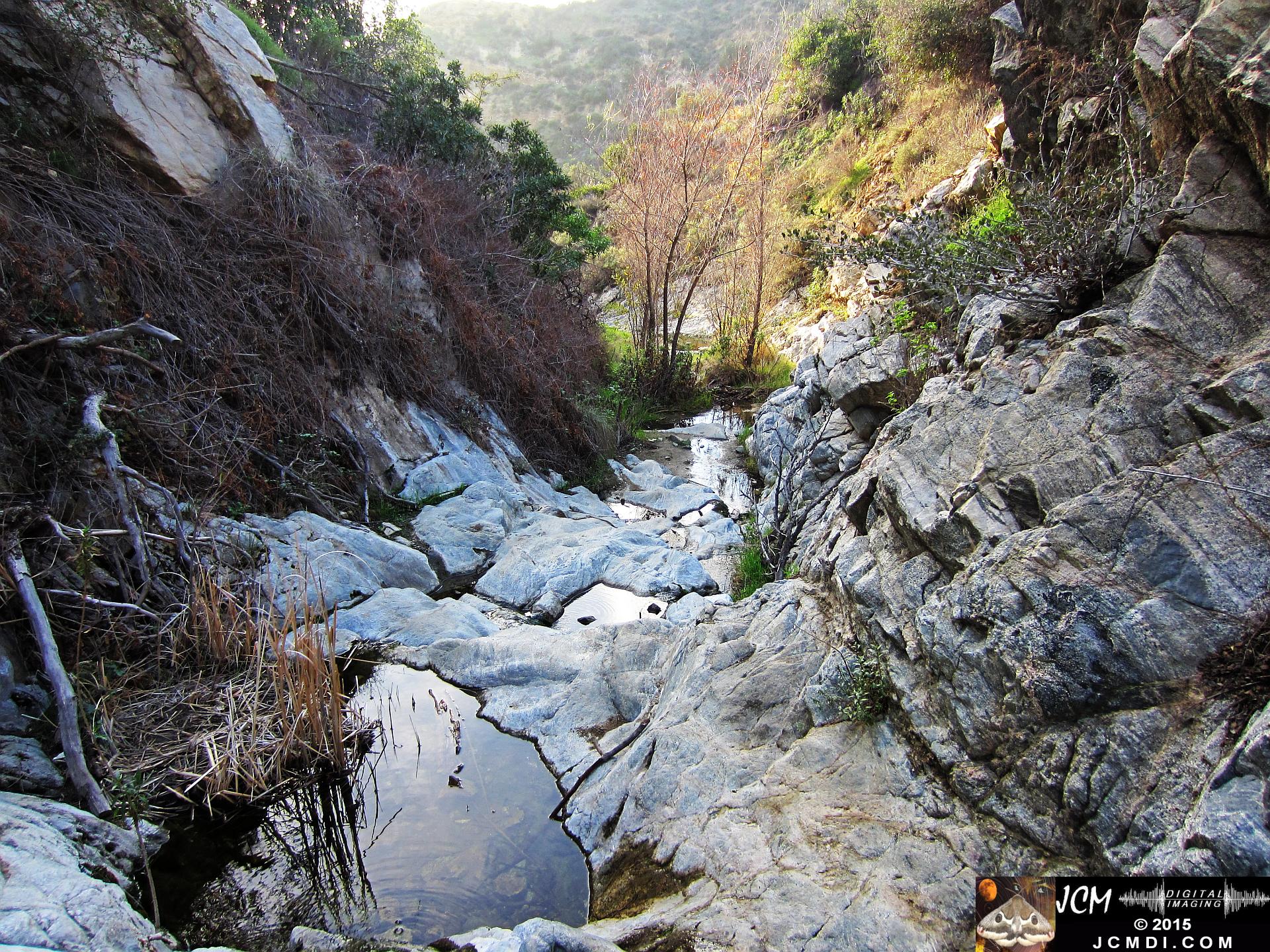 Whitney Canyon waterfall series downstream view